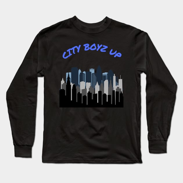 CITY BOYZ UP DESIGN Long Sleeve T-Shirt by The C.O.B. Store